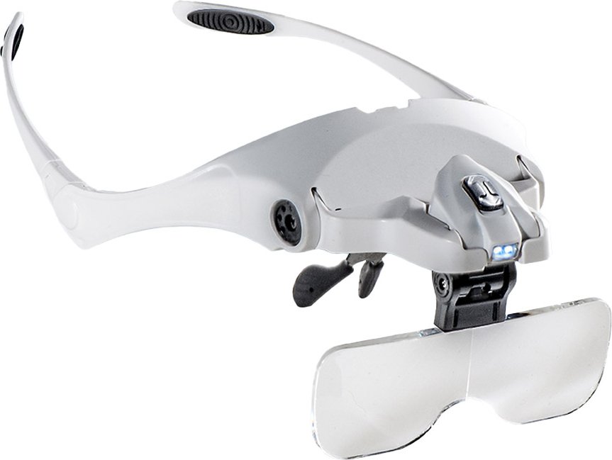 Brillenlupe mit LED Lupe Brille Sehhilfe