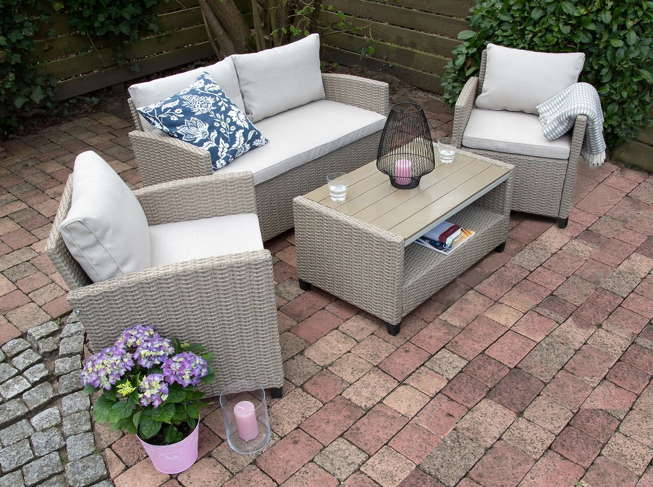 11tlg. Dining-Ecklounge MADEIRA III - Beige