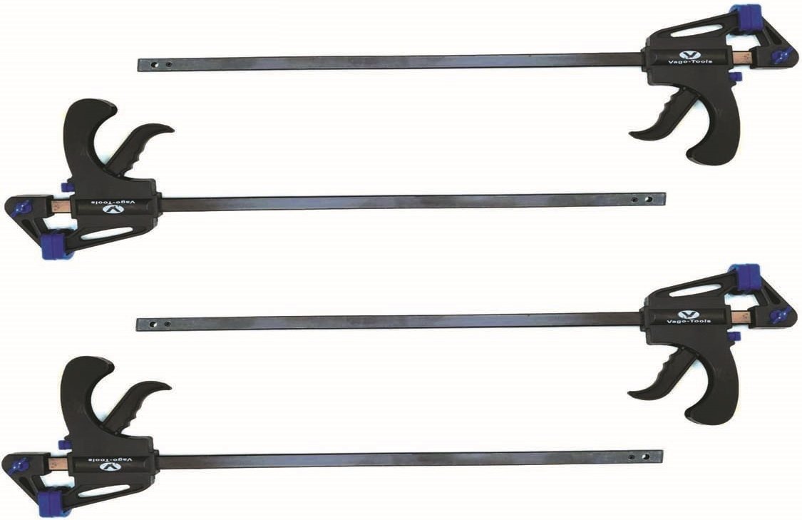 Thumbnail - 4x Schnellspannzwinge 450 mm Einhandzwinge Klemmzwinge Schraubzwinge