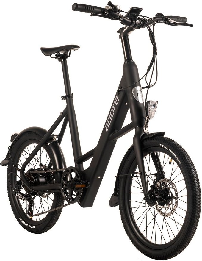 ADORE E-Citybike 20" Alu Kompaktfahrrad C-200 Compact Bike Heckmotor 45NM / 10,4Ah Schwarz matt