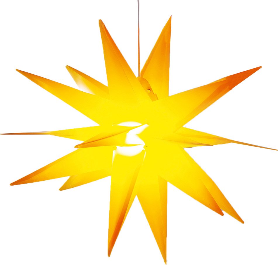 3D-LED-Leuchtstern XXL - Gelb