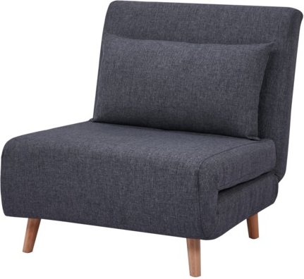 Schlafsessel inkl. Kissen, ca. 77 x 90 x 81 cm - Dunkelgrau
