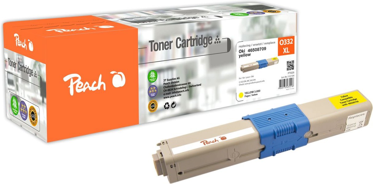 Tonermodul gelb ersetzt Oki 46508709