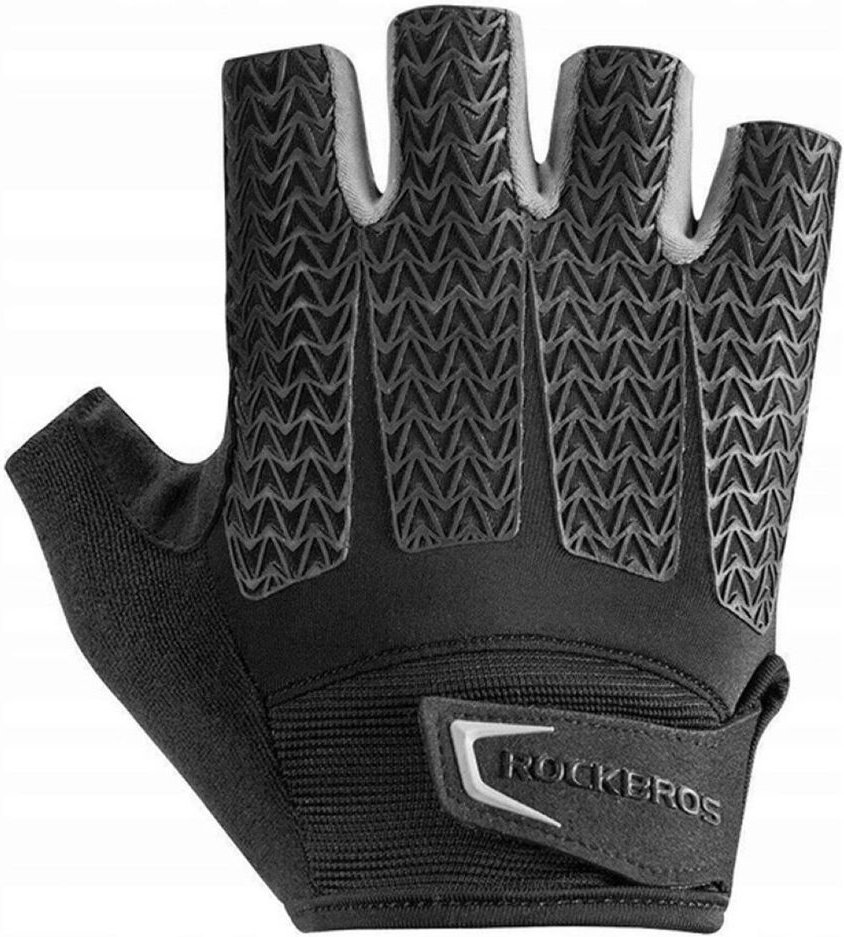 Fäustlinge Fahrradhandschuhe Sporthandschuhe mit Gel-Einsätzen Schwarz–Grau