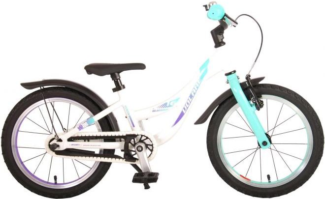 Glamour Kinderfahrrad - Mädchen - 16 Zoll - Perlmutt Mintgrün - Prime Collection
