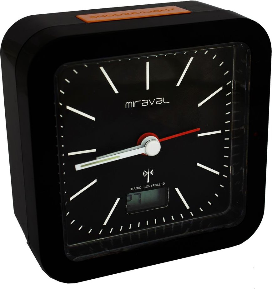 Miraval Funkwecker mit Digitaler Datumsanzeige Temperatur Geräuschlos - 4-MV1021-1