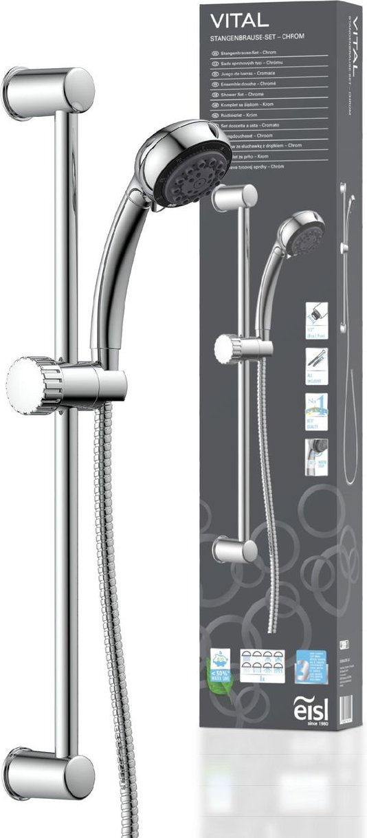 VITAL Stangenbrauseset, Chrom