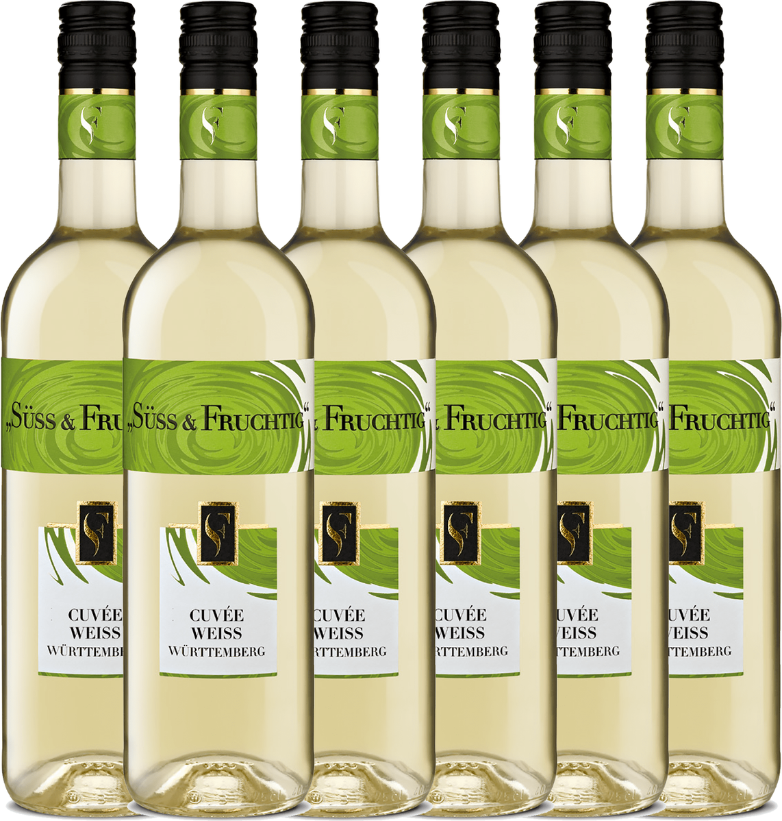 Thumbnail - Süss & Fruchtig Cuvée Weiss Qualitätswein süß 0,75L 6er Karton