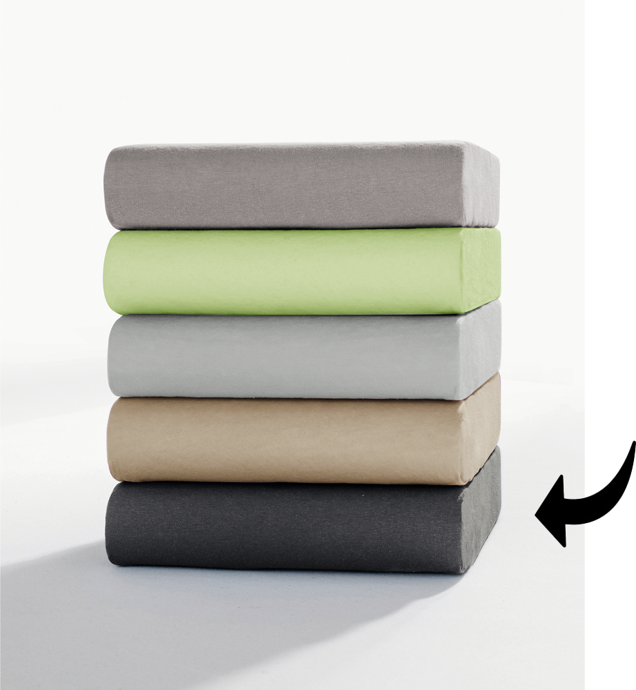 Jersey Spannbetttuch für Topper + Boxspringbett