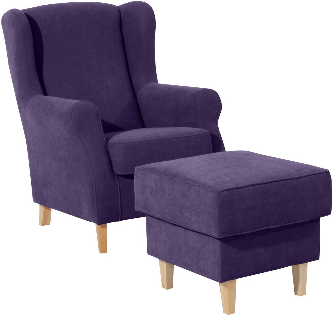 Lorris Ohrenbackensessel violett