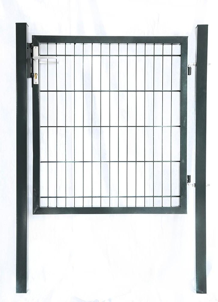 Gartentor PORTARIUS mit Doppelstabmatten, ca. 100 x 100 cm – Anthrazit