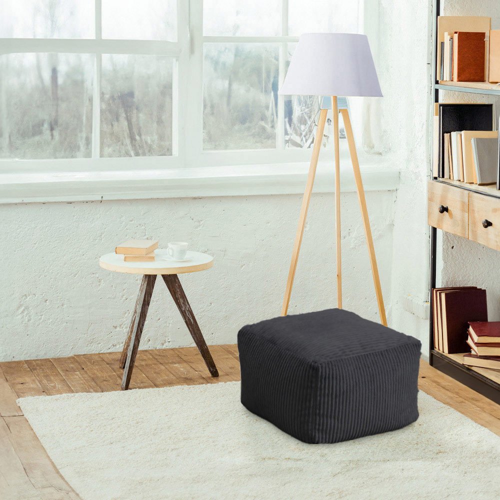 Sitzsack Hocker COZY Anthrazit