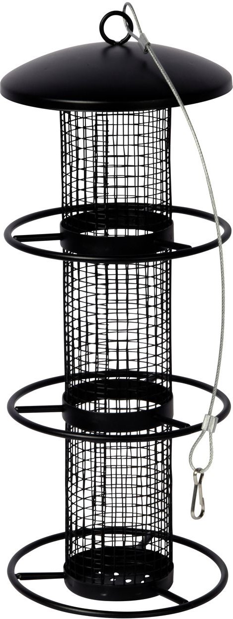 Futtersäule mit 3 Anflugringen