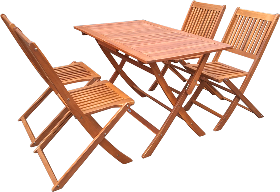 5tlg Sitzgruppe SYDNEY aus robustem Akazienholz