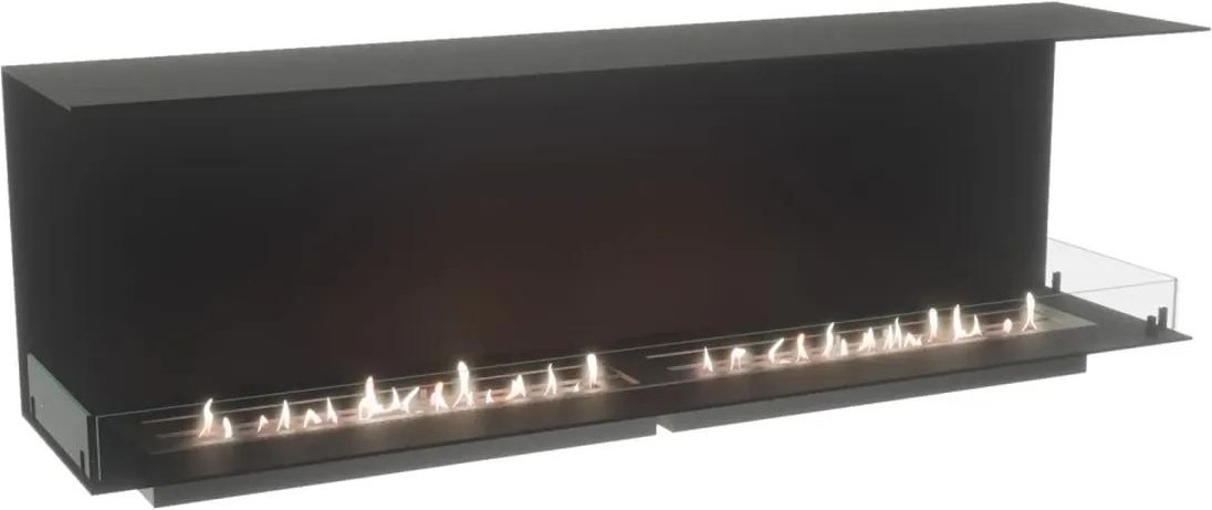 Foco Three 1800, dreiseitig, für TV-Wände, Brennerwahl: 13 kW + 8,8 kW