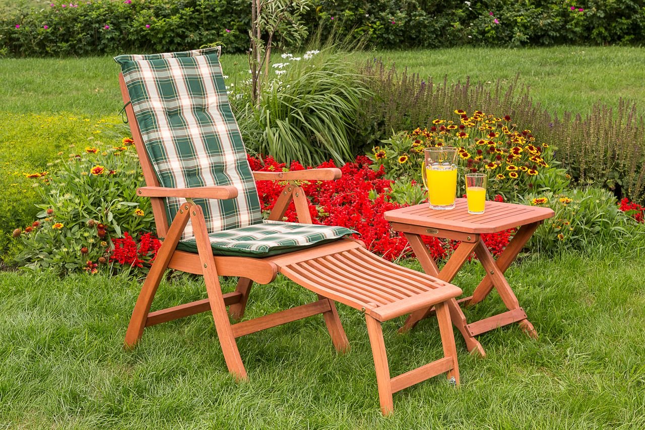 Maracaibo Set 3tlg. Klappsessel mit Klapphocker