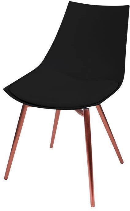 Stuhl Dakota 110 4er-Set Schwarz / Kupfer