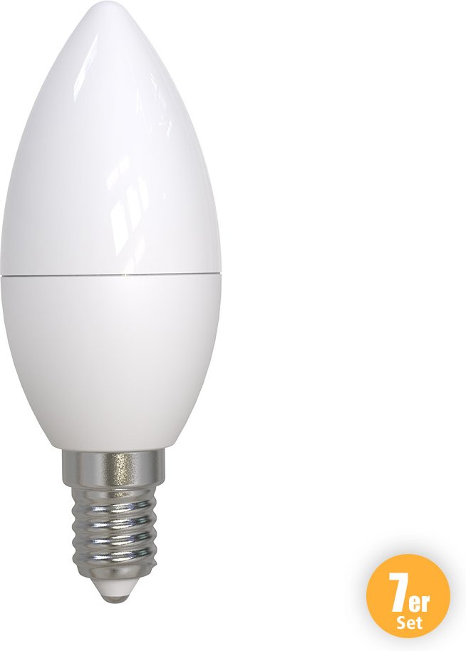 LED-Leuchtmittel, Kerze E14 - 7er-Set