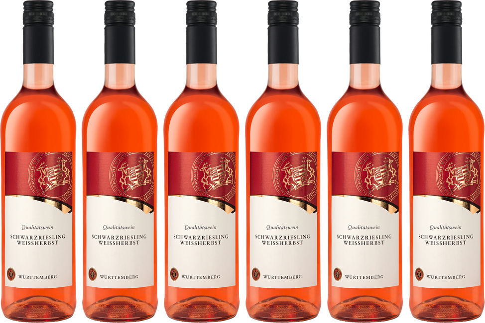 Württemberger Schwarzriesling Weißherbst Qualitätswein lieblich 6er Karton 0,75L