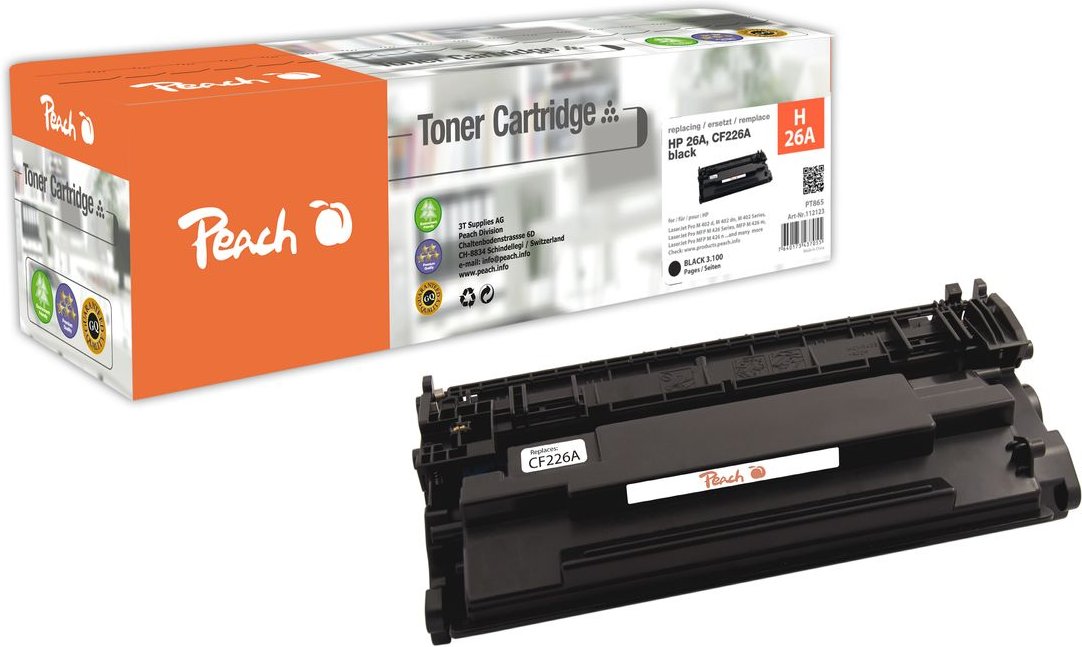 Tonermodul schwarz ersetzt HP No. 26X