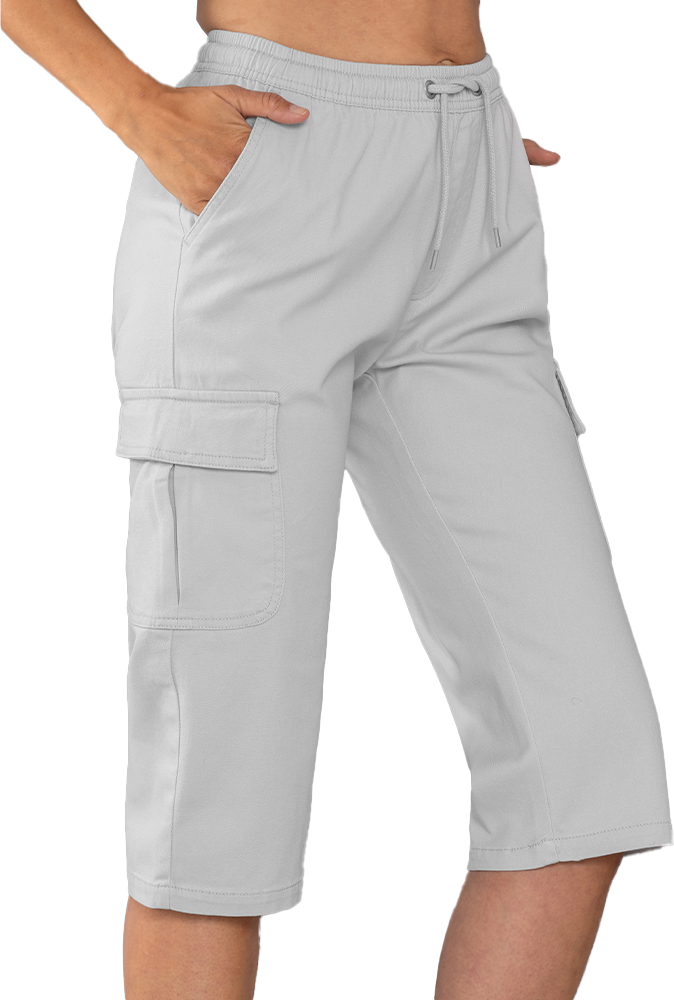 Capri-Twill-Cargo-Hose für Damen