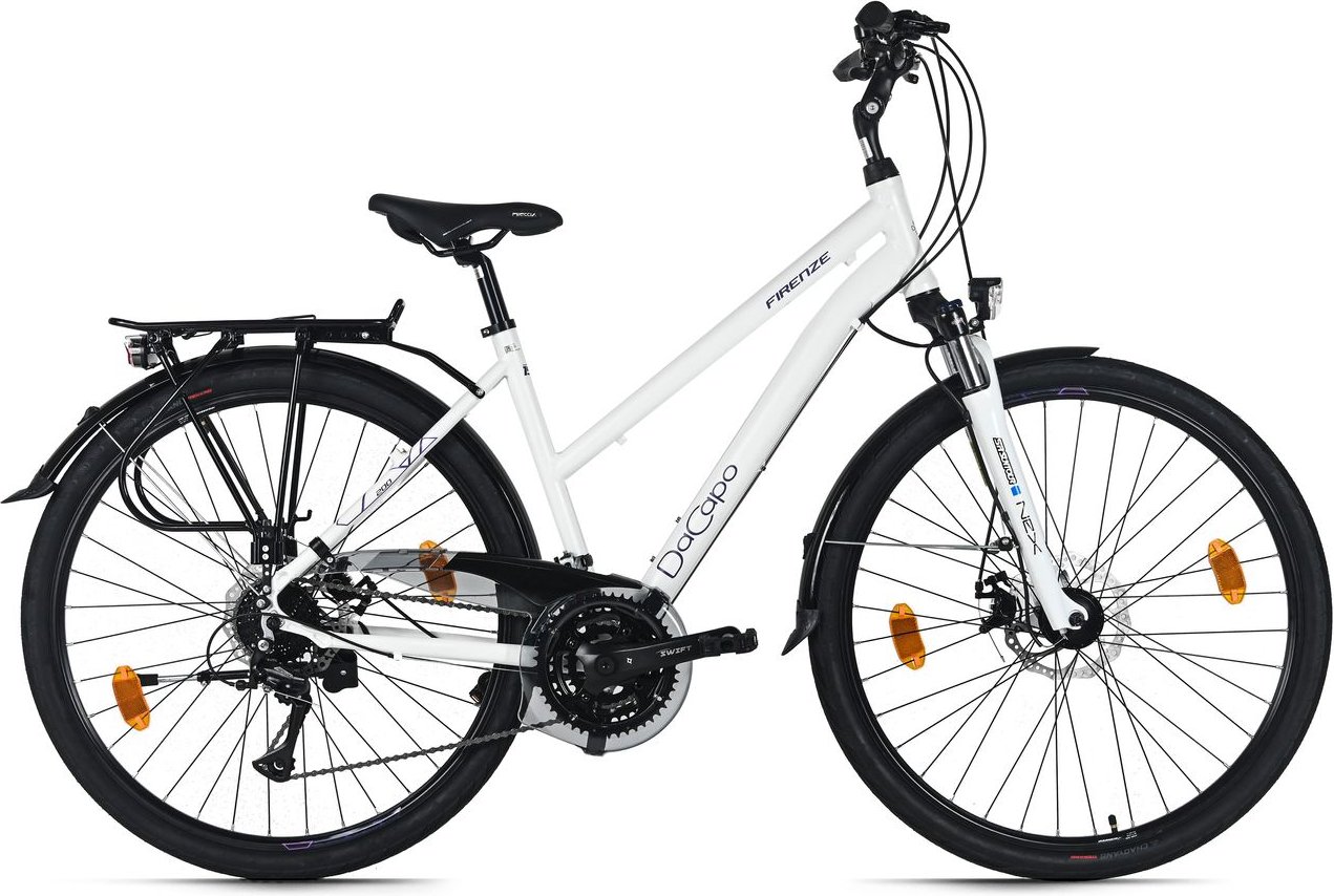 DaCapo Trekkingrad Damen 28'' Firenze 300 Touren Bike 24 Gänge Aluminium Weiss