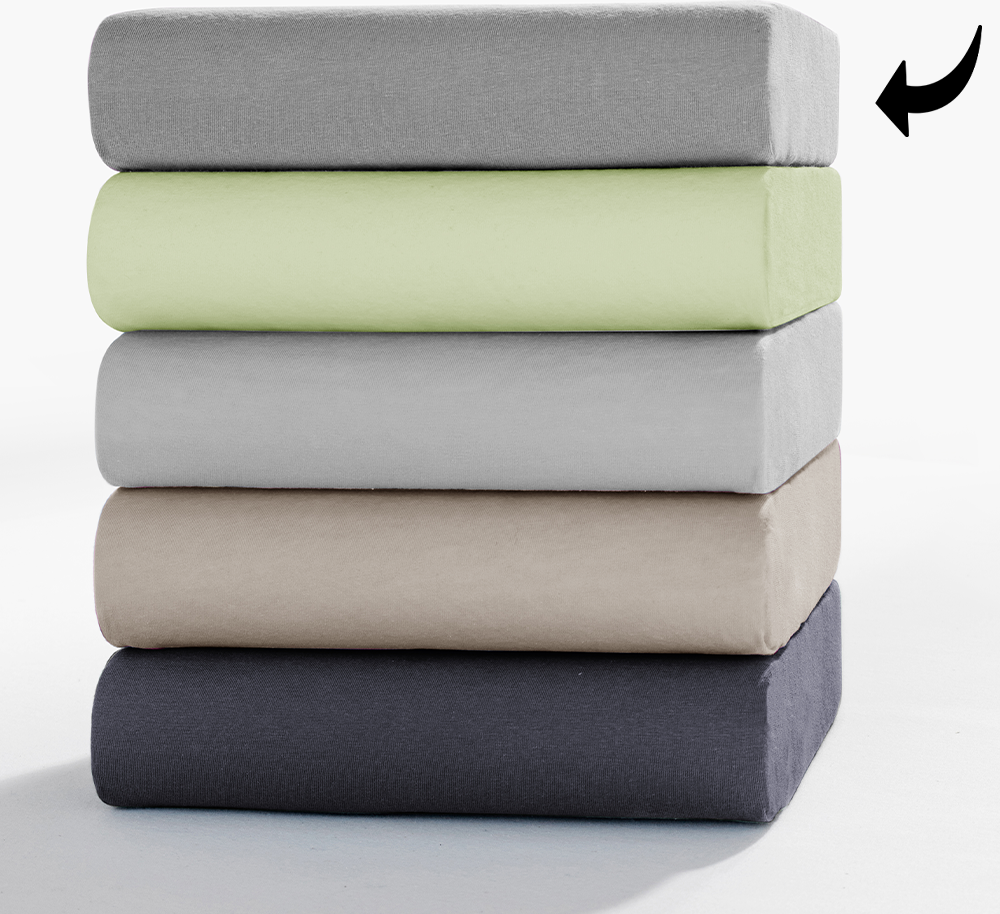 Jersey-Boxspring-Spannbetttuch - ca. 180 - 200 x 200 cm