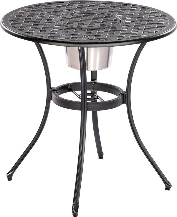 Tisch, Ø 70 cm, mit Kühler