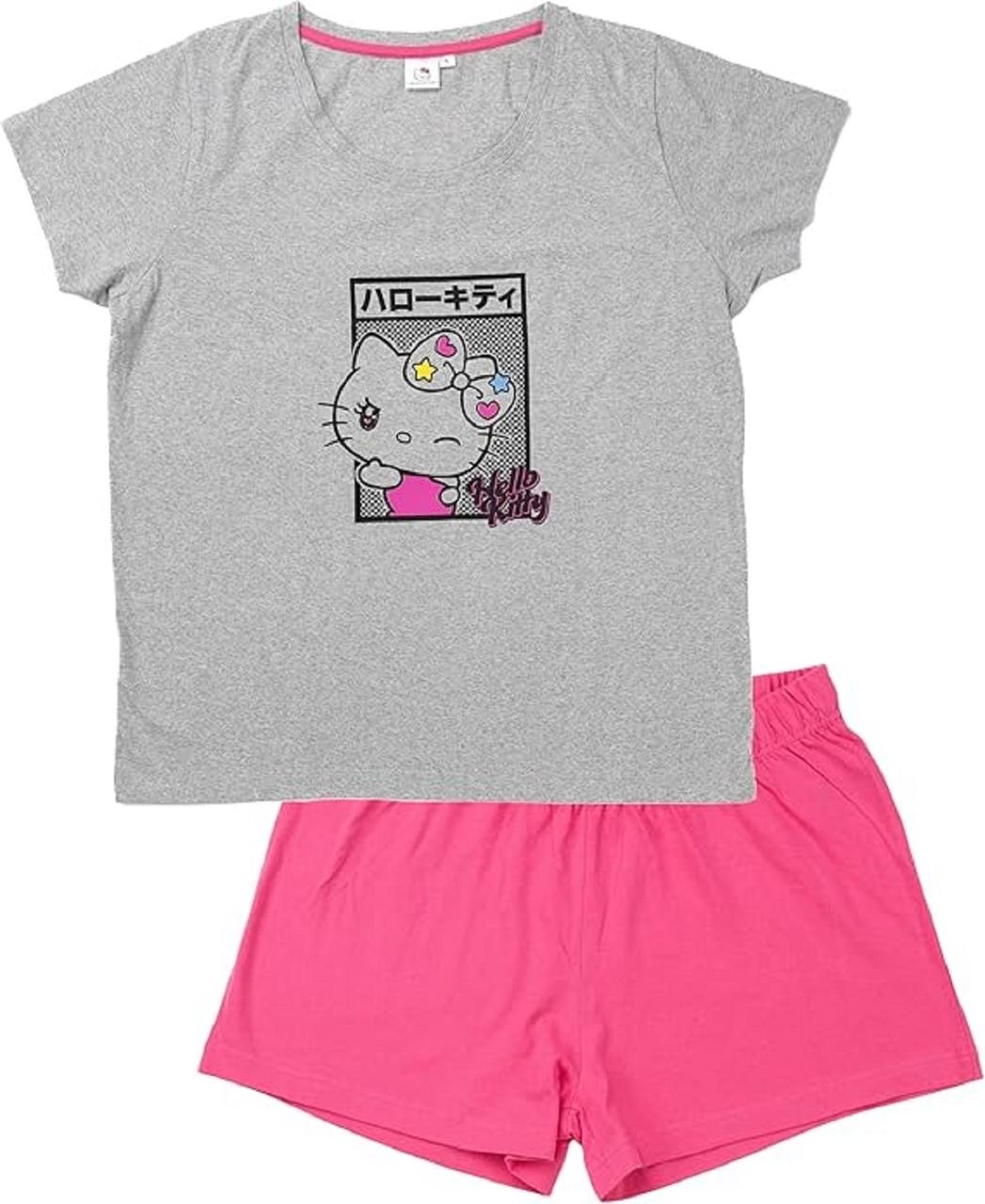 Hello Kitty Damen Nachtwäsche Set – Pyjama M Baumwolle