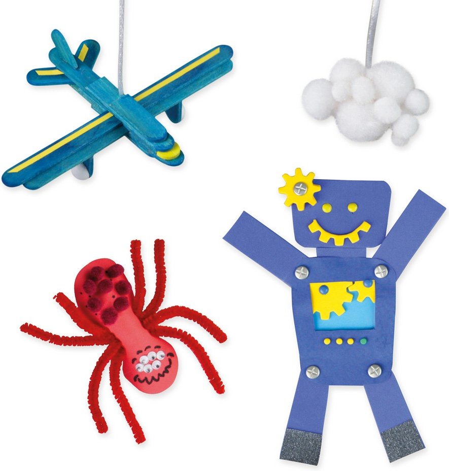 Bastelkoffer Jumbo blau, Faltschachtel