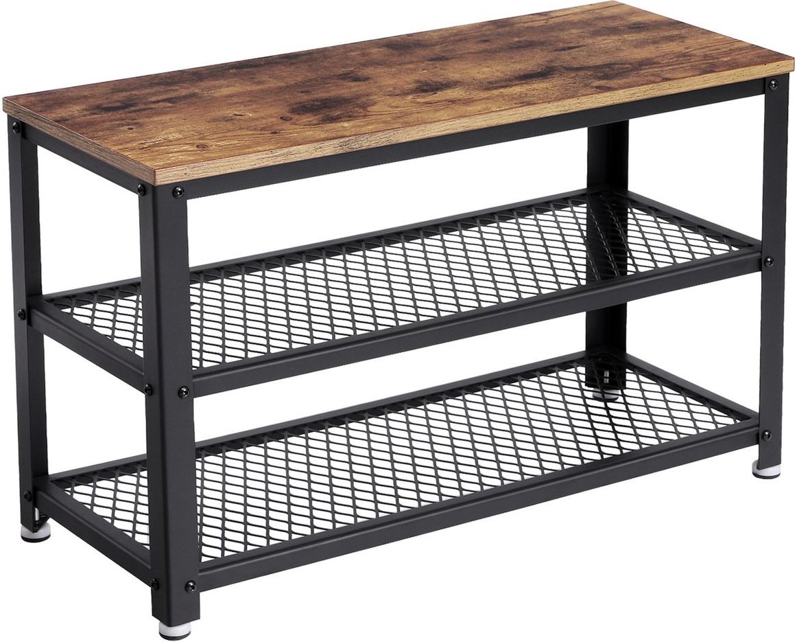 Schuhregal mit 2 Ablagen, 73 x 30 x 45 cm