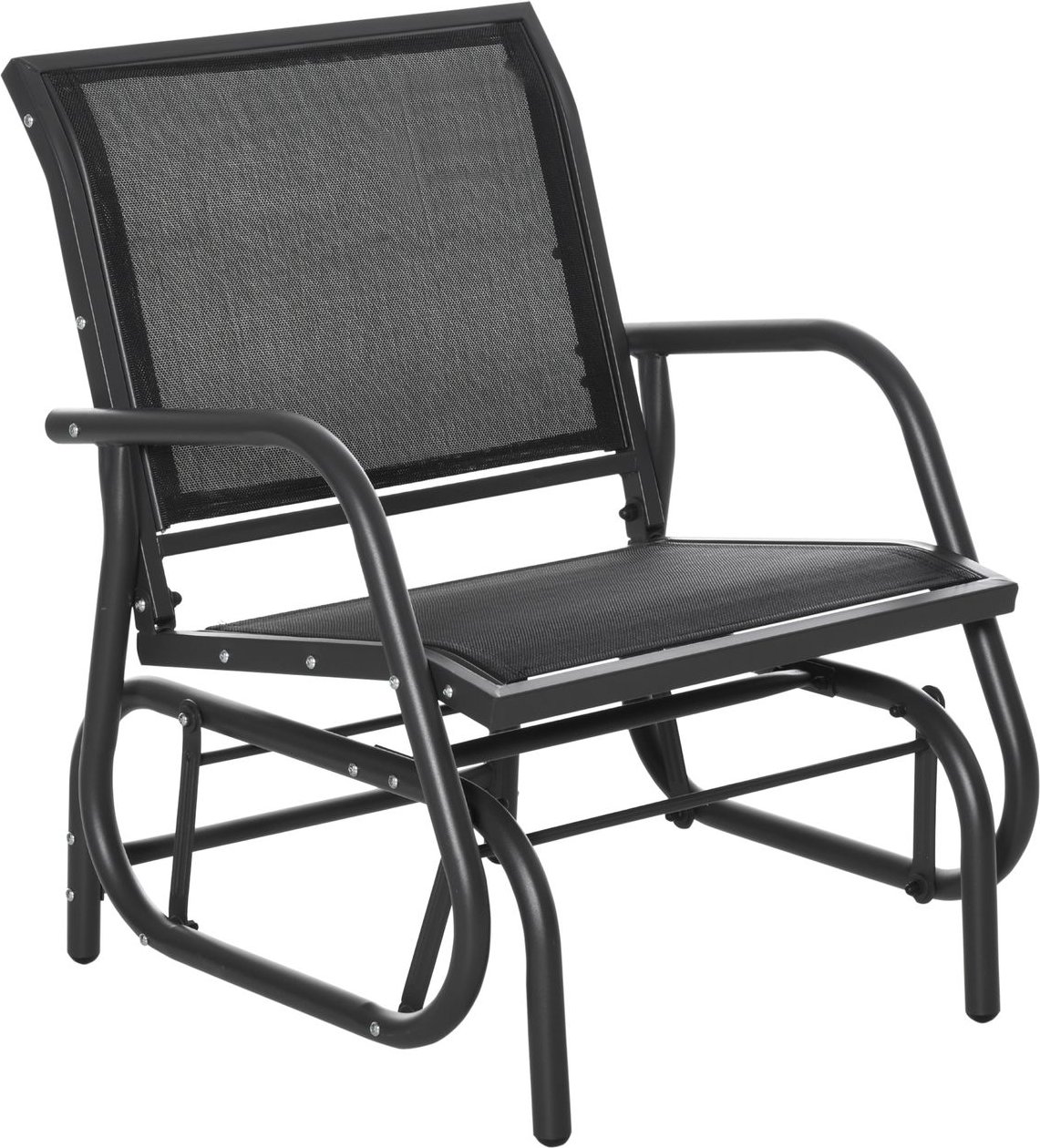 Schaukelstuhl Garten Gartenstuhl Relaxstuhl Gartenschaukel Metall