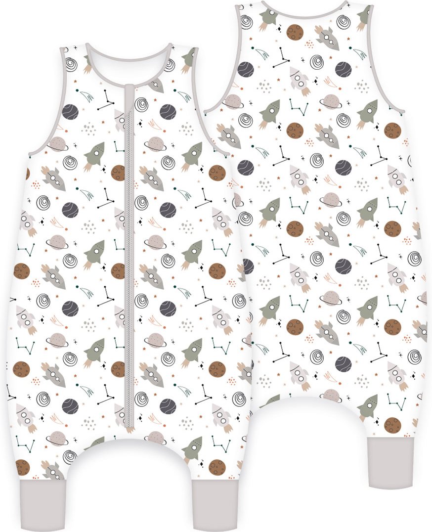 Weltall Schlafoverall Größe 90 cm