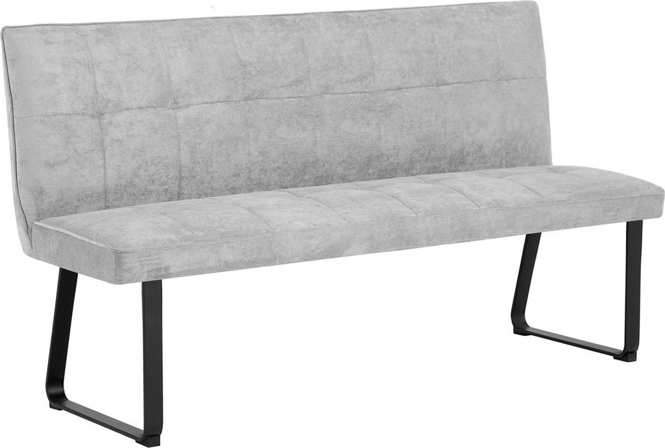 TALEA Bank, Metall schwarz pulverbeschichtet, Stoff