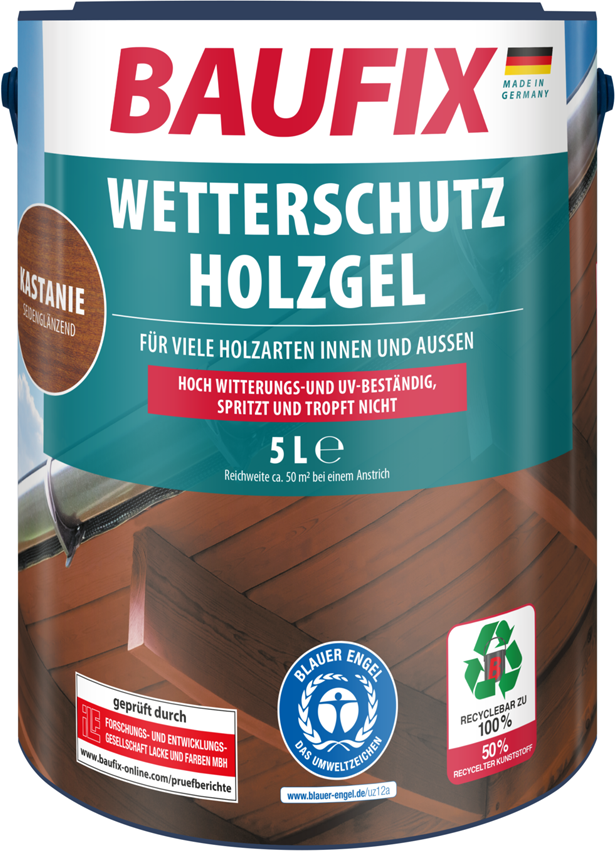 Thumbnail - Wetterschutz-Holzgel Kastanie