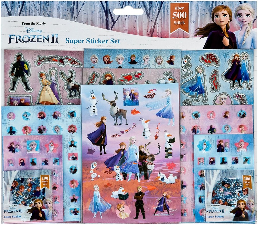 Frozen Sticker-Set – 500 Aufkleber für DIY & Deko
