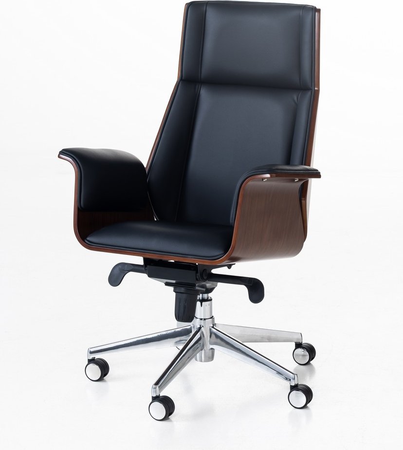 Bürostuhl – Eleganz und Komfort für Ihren Arbeitsplatz, ca. 68 x 61 x 86–94 cm – Schwarz