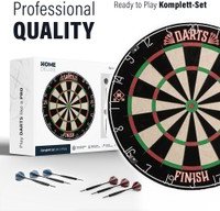 Dartscheibe inkl, Surround GOOD DARTS - Dartscheibe FINISH Klassisch mit Surround
