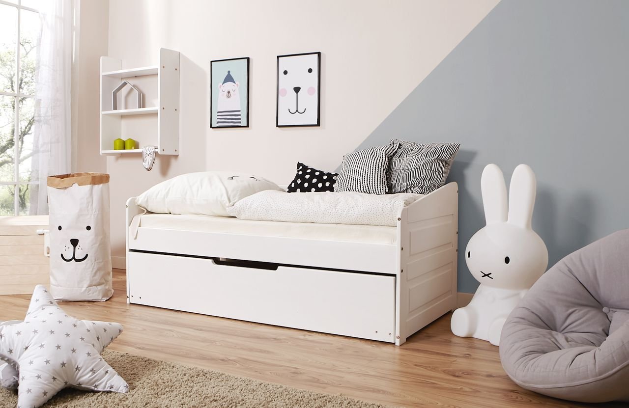 Thumbnail - Sofabett MINI Micki Var 1 - mit Zusatzbett - inkl. 2 Matratzen