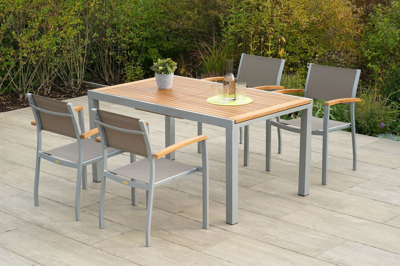 Naxos Set 5tlg. Ausziehtisch