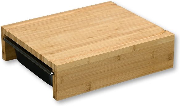 Schneidebrett mit 2 Auffangschalen, FSC