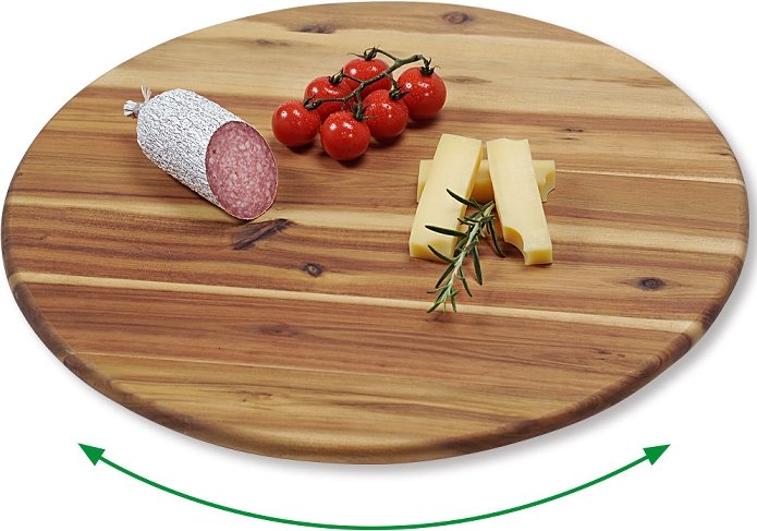 Thumbnail - Dreh- und Servierplatte, Akazie, FSC