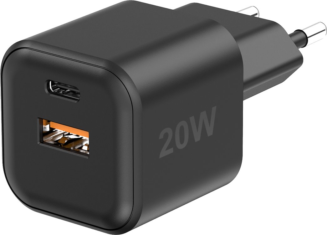 Thumbnail - Fontastic USB Ultra Schnell-Reiselader Mini GaNto20 schwarz