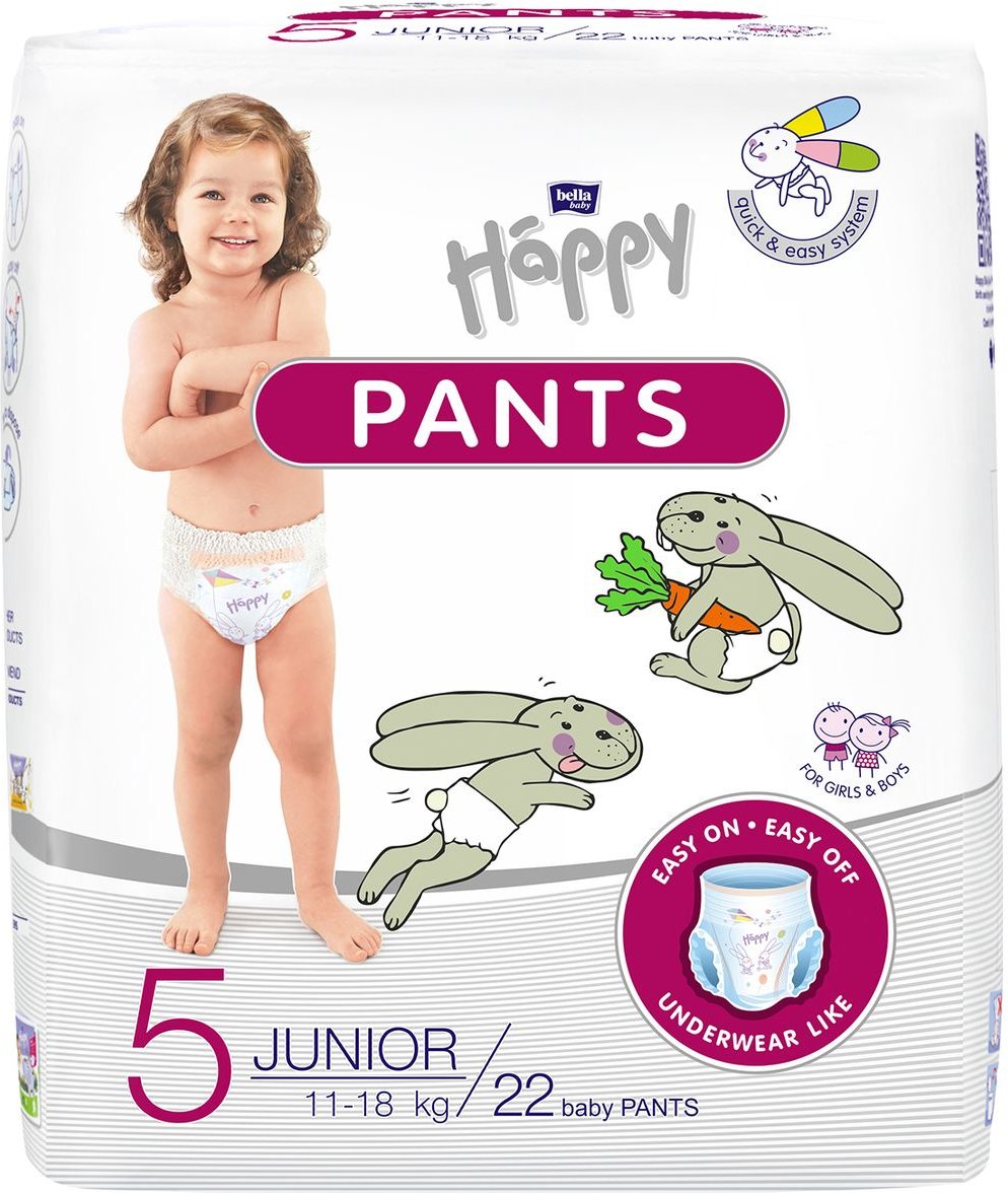 Thumbnail - bella baby Happy Pants Gr.5 Junior 11-18 kg 22 Stück
