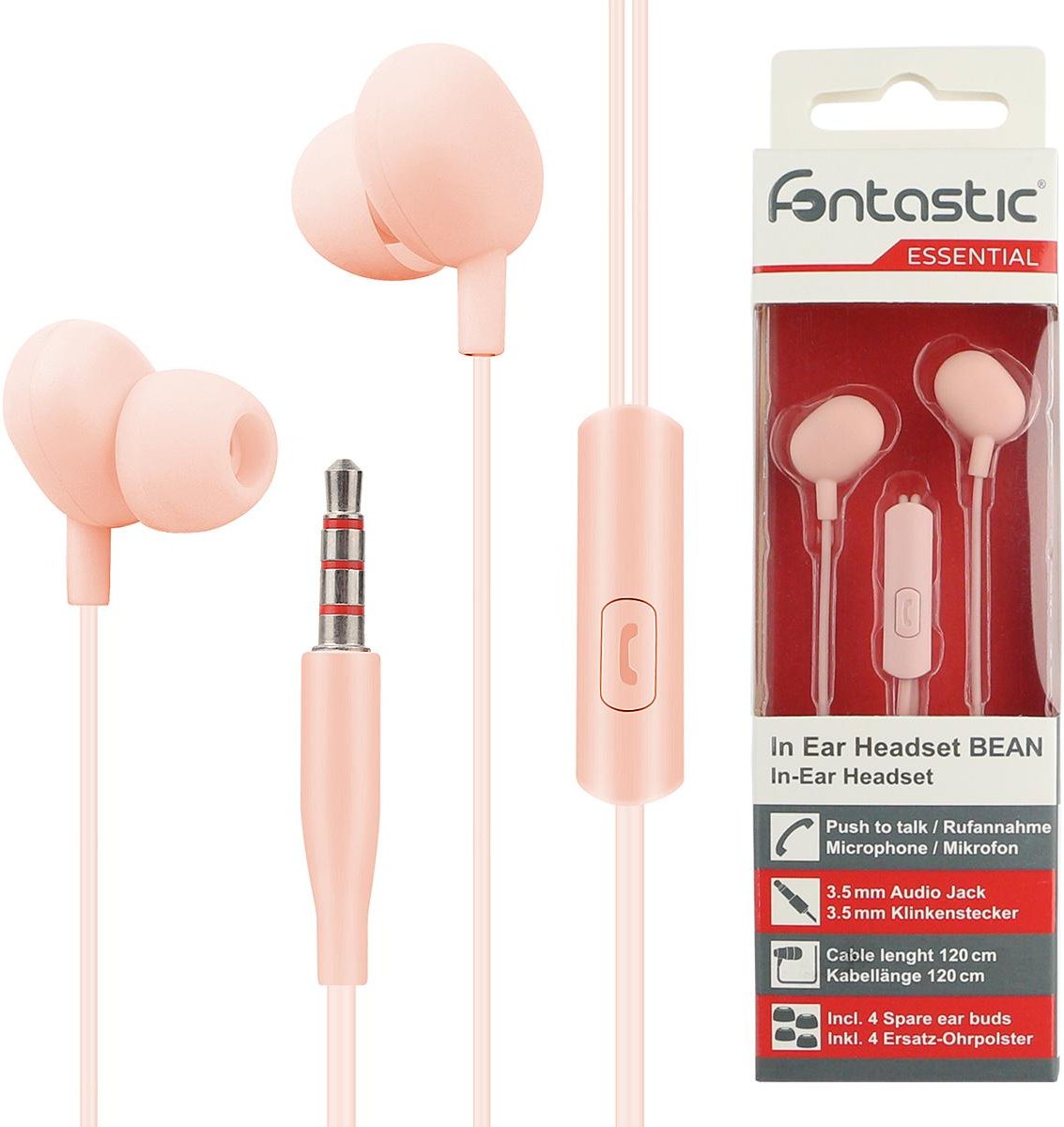 Thumbnail - In Ear Headset "Beans" apricotfarben