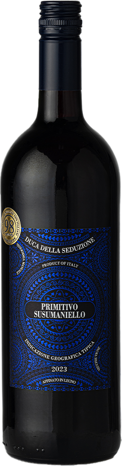 Primitivo Susumaniello Salento IGT - Italien, halbtrocken, 98 LM Punkte +33% gratis