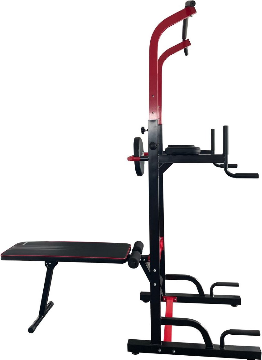 Multifunktions-Fitnessbank mit Klimmzugstange