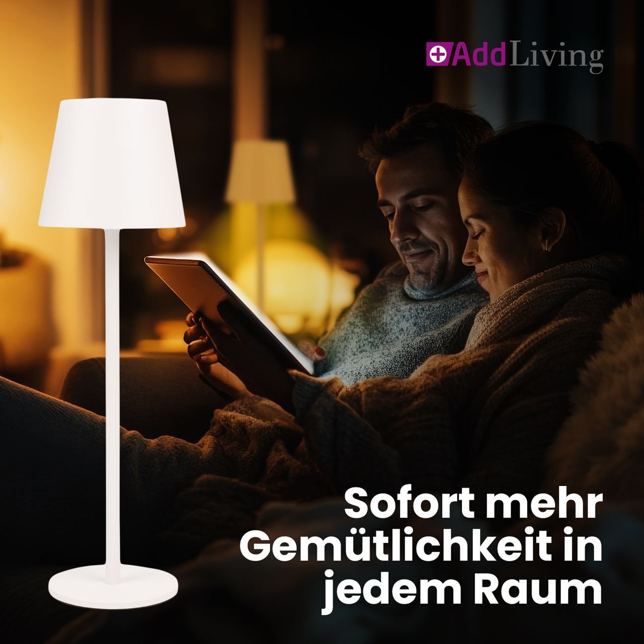 LED Tischlampe AddLiving Fashion weiss