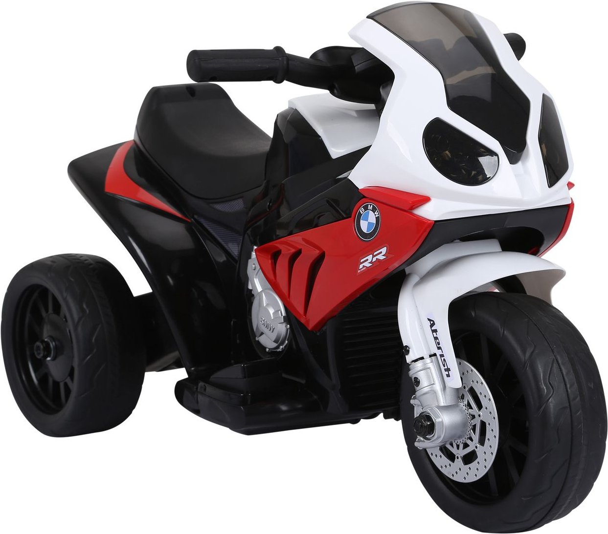 Elektro Kindermotorrad Kinderfahrzeug Lizensiert von BMW S1000RR Elektro-Dreirad mit Akku Stahl Rot 66 x 37 x 44 cm
