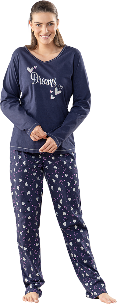 Pyjama-Set "Metallic" für Damen